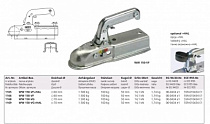 Головка сцепная 1500 кг 70х70 верт (WW 150-VG)